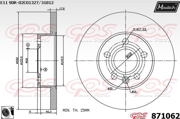 Maxtech 72957004 - Поршень, корпус скоби гальма avtolavka.club