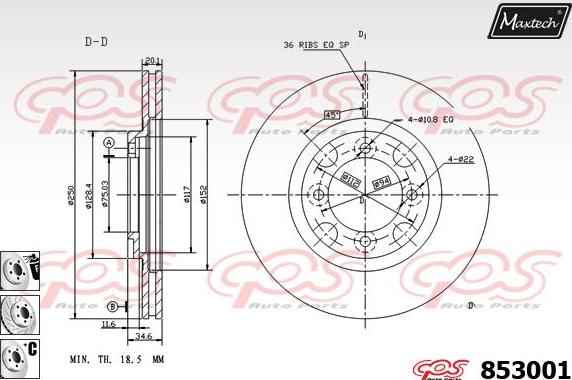 Maxtech 72957021 - Поршень, корпус скоби гальма avtolavka.club