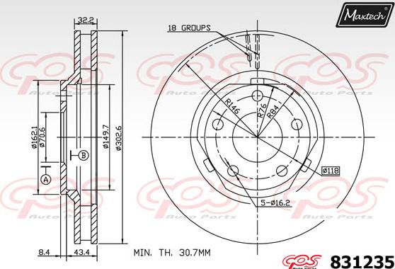 Maxtech 72960051 - Поршень, корпус скоби гальма avtolavka.club