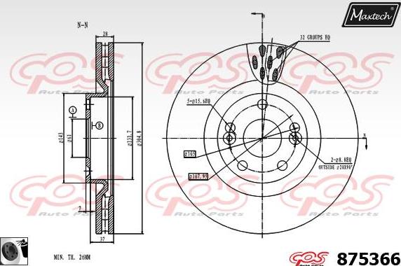 Maxtech 72960015 - Поршень, корпус скоби гальма avtolavka.club