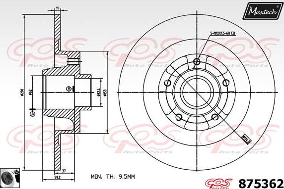 Maxtech 72960012 - Поршень, корпус скоби гальма avtolavka.club