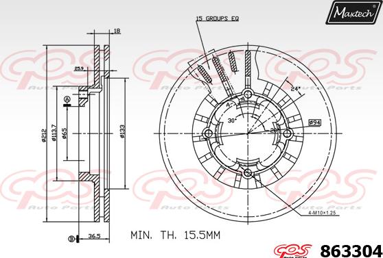 Maxtech 72960017 - Поршень, корпус скоби гальма avtolavka.club