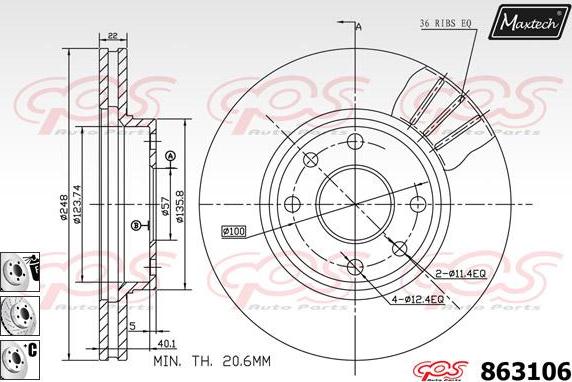 Maxtech 72960021 - Поршень, корпус скоби гальма avtolavka.club