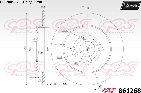 Maxtech 72934004 - Поршень, корпус скоби гальма avtolavka.club