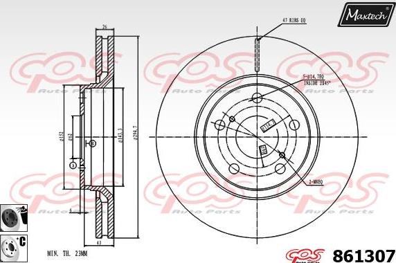 Maxtech 72935007 - Поршень, корпус скоби гальма avtolavka.club