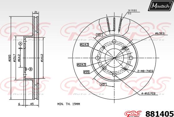 Maxtech 72936003 - Поршень, корпус скоби гальма avtolavka.club