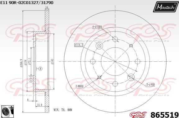 Maxtech 72936002 - Поршень, корпус скоби гальма avtolavka.club