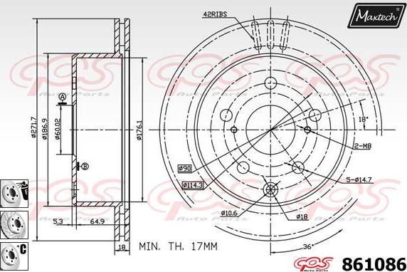 Maxtech 72930009 - Поршень, корпус скоби гальма avtolavka.club