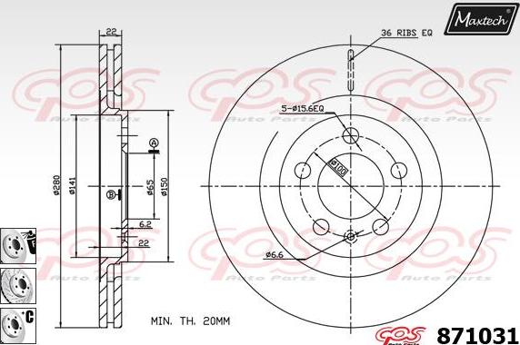 Maxtech 72930022 - Поршень, корпус скоби гальма avtolavka.club