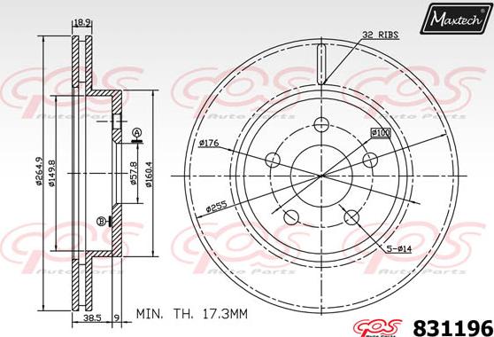 Maxtech 72938053 - Поршень, корпус скоби гальма avtolavka.club