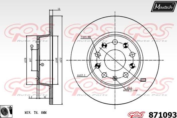 Maxtech 72938016 - Поршень, корпус скоби гальма avtolavka.club