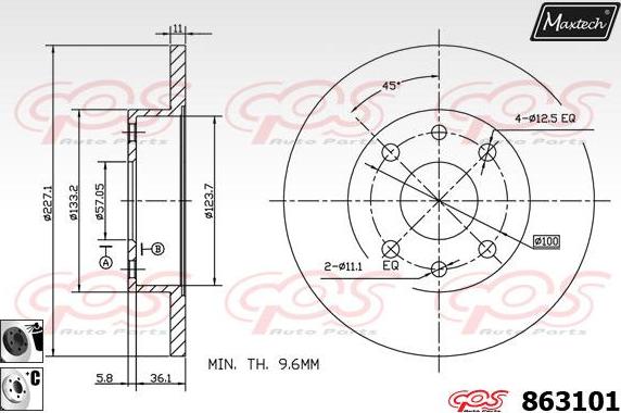 Maxtech 72938034 - Поршень, корпус скоби гальма avtolavka.club