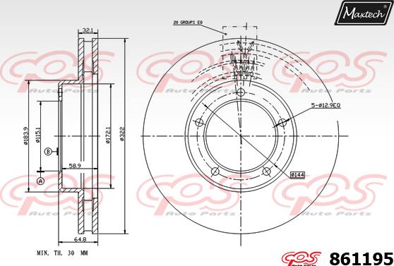 Maxtech 72938030 - Поршень, корпус скоби гальма avtolavka.club