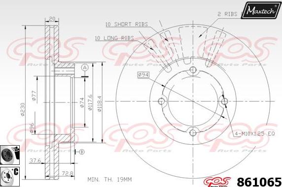 Maxtech 72938022 - Поршень, корпус скоби гальма avtolavka.club