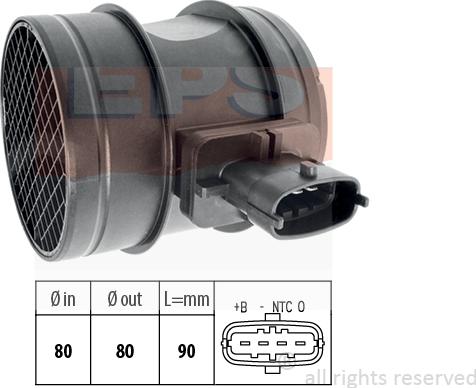 MDR EPS-1991 483 - Датчик потоку, маси повітря avtolavka.club