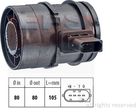 MDR EPS-1991 126 - Датчик потоку, маси повітря avtolavka.club