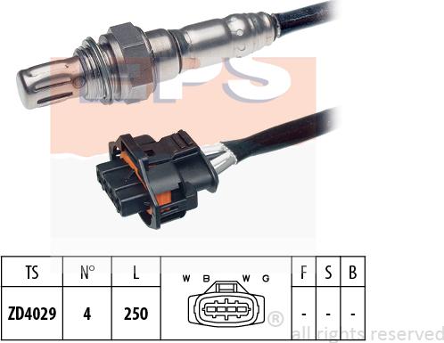 MDR EPS-1998 249 - Лямбда-зонд, датчик кисню avtolavka.club