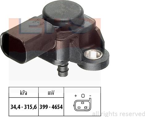 MDR EPS-1993 165 - Датчик, тиск вихлопних газів avtolavka.club