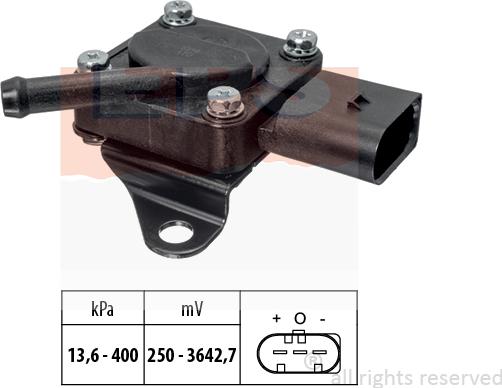 MDR EPS-1993 319 - Датчик, тиск вихлопних газів avtolavka.club