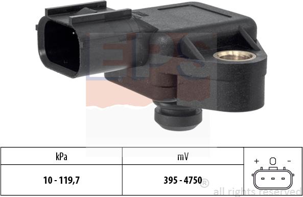 MDR EPS-1993 383 - Датчик тиску повітря, висотний коректор avtolavka.club