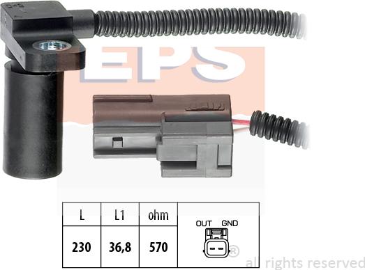 MDR EPS-1953 233 - Датчик частоти обертання, автоматична коробка передач avtolavka.club