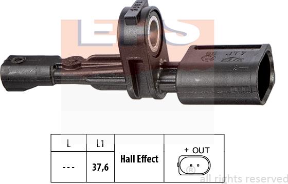 MDR EPS-1960 017 - Датчик ABS, частота обертання колеса avtolavka.club