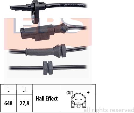 MDR EPS-1960 088 - Датчик ABS, частота обертання колеса avtolavka.club