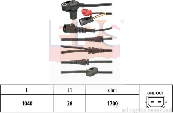 MDR EPS-1962 122 - Датчик ABS, частота обертання колеса avtolavka.club