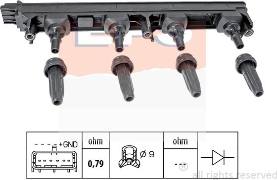 MDR EPS-1970 476 - Котушка запалювання avtolavka.club