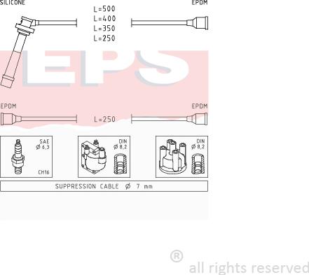 MDR EPS-1499 004 - Комплект проводів запалювання avtolavka.club