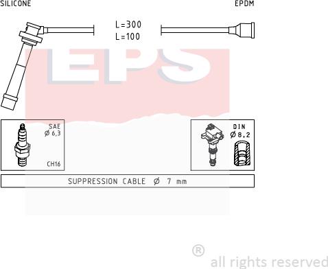 MDR EPS-1499 005 - Комплект проводів запалювання avtolavka.club