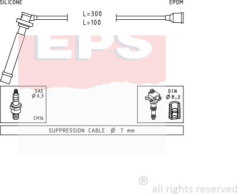 MDR EPS-1499 013 - Комплект проводів запалювання avtolavka.club