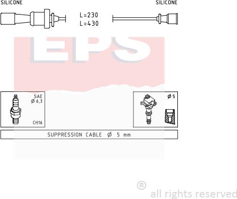 MDR EPS-1499 251 - Комплект проводів запалювання avtolavka.club