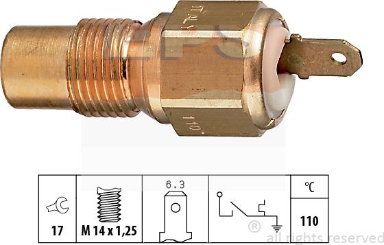 MDR EPS-1840 030 - Датчик, температура охолоджуючої рідини avtolavka.club