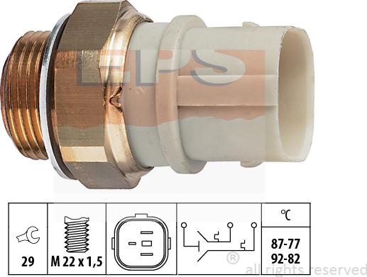 MDR EPS-1850 651 - Термовимикач, вентилятор радіатора / кондиціонера avtolavka.club