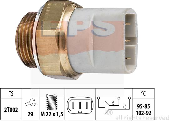 MDR EPS-1850 635 - Термовимикач, вентилятор радіатора / кондиціонера avtolavka.club