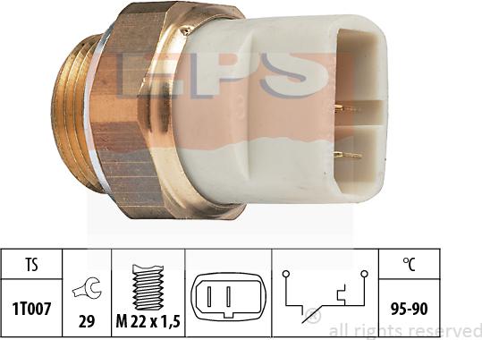 MDR EPS-1850 027 - Термовимикач, вентилятор радіатора / кондиціонера avtolavka.club