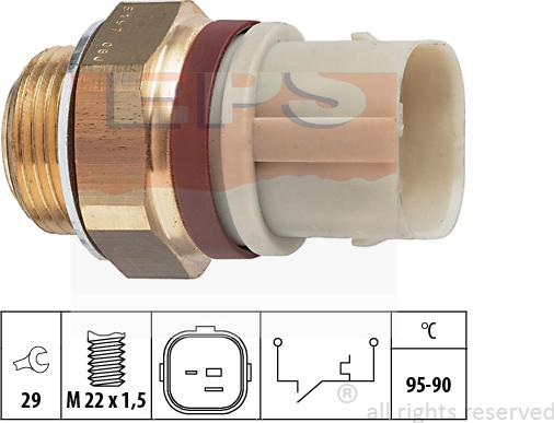 MDR EPS-1850 197 - Термовимикач, вентилятор радіатора / кондиціонера avtolavka.club