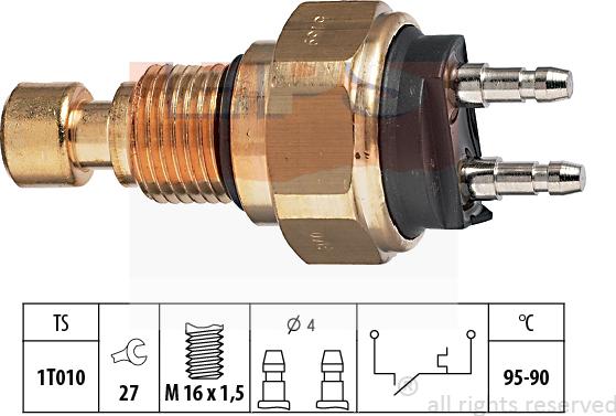 MDR EPS-1850 139 - Термовимикач, вентилятор радіатора / кондиціонера avtolavka.club
