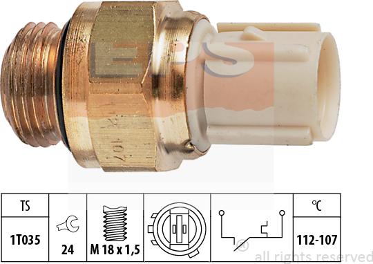 MDR EPS-1850 179 - Термовимикач, вентилятор радіатора / кондиціонера avtolavka.club
