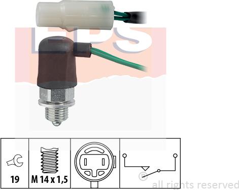 MDR EPS-1860 179 - Датчик, контактний перемикач, фара заднього ходу avtolavka.club