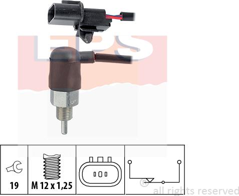 MDR EPS-1860 240 - Датчик, контактний перемикач, фара заднього ходу avtolavka.club