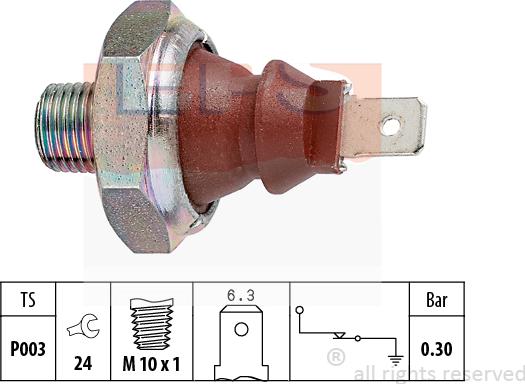 MDR EPS-1800 007 - Датчик, тиск масла avtolavka.club