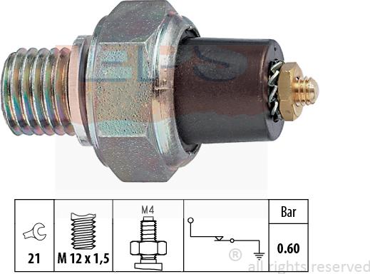 MDR EPS-1800 020 - Датчик, тиск масла avtolavka.club