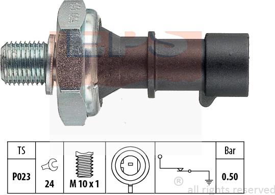 MDR EPS-1800 141 - Датчик, тиск масла avtolavka.club