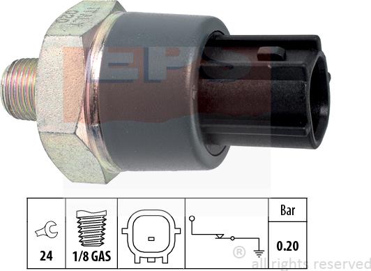 MDR EPS-1800 166 - Датчик, тиск масла avtolavka.club