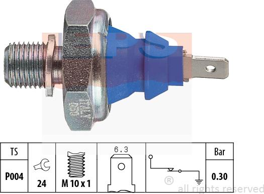 MDR EPS-1800 108 - Датчик, тиск масла avtolavka.club