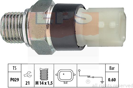 MDR EPS-1800 178 - Датчик, тиск масла avtolavka.club