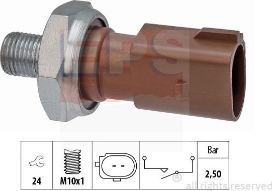 MDR EPS-1800 205 - Датчик, тиск масла avtolavka.club