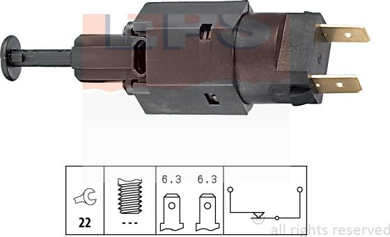 MDR EPS-1810 050 - Вимикач ліхтаря сигналу гальмування avtolavka.club